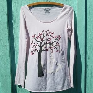 Pink heart long sleeve shirt